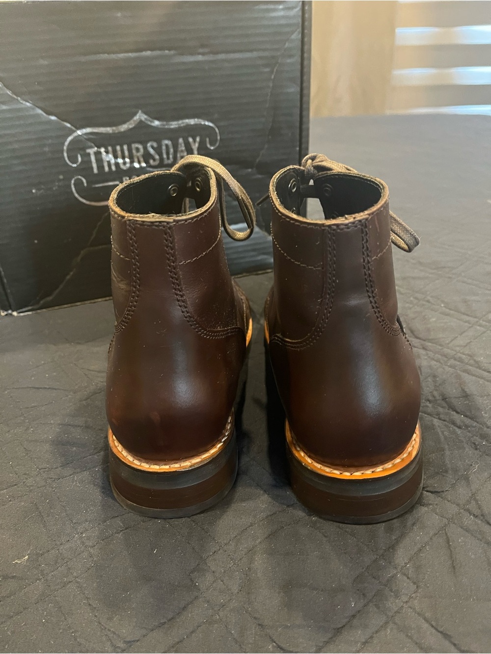 Thursday Boot Co. Captain Cap-Toe Boots - Dark Brown - Size 9.5 - EXCELLENT ! - Picture 4 of 14